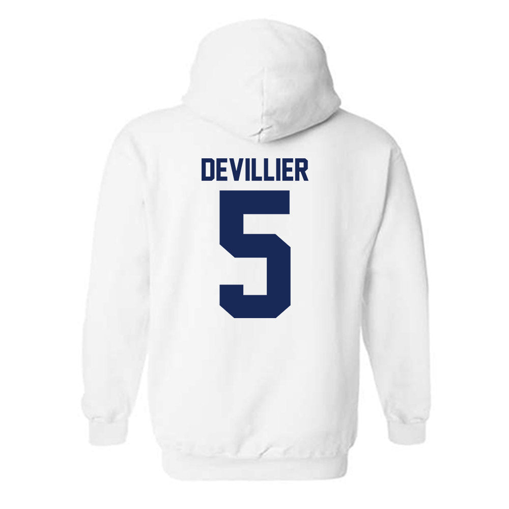 Rice - NCAA Football : Drew Devillier - Fashion Shersey Hooded Sweatshirt-1