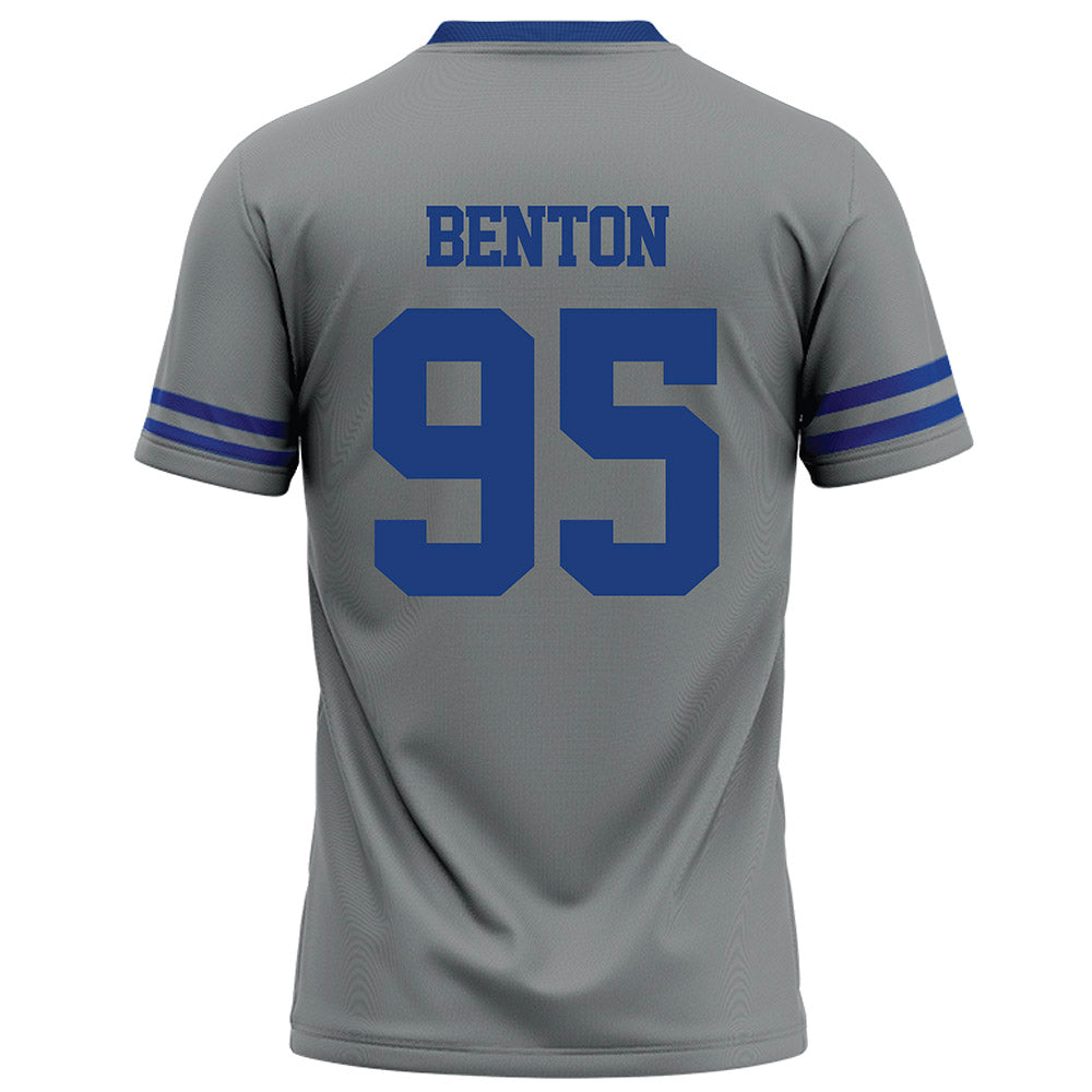Memphis - NCAA Football : Kavion Benton - Grey Football Jersey-1