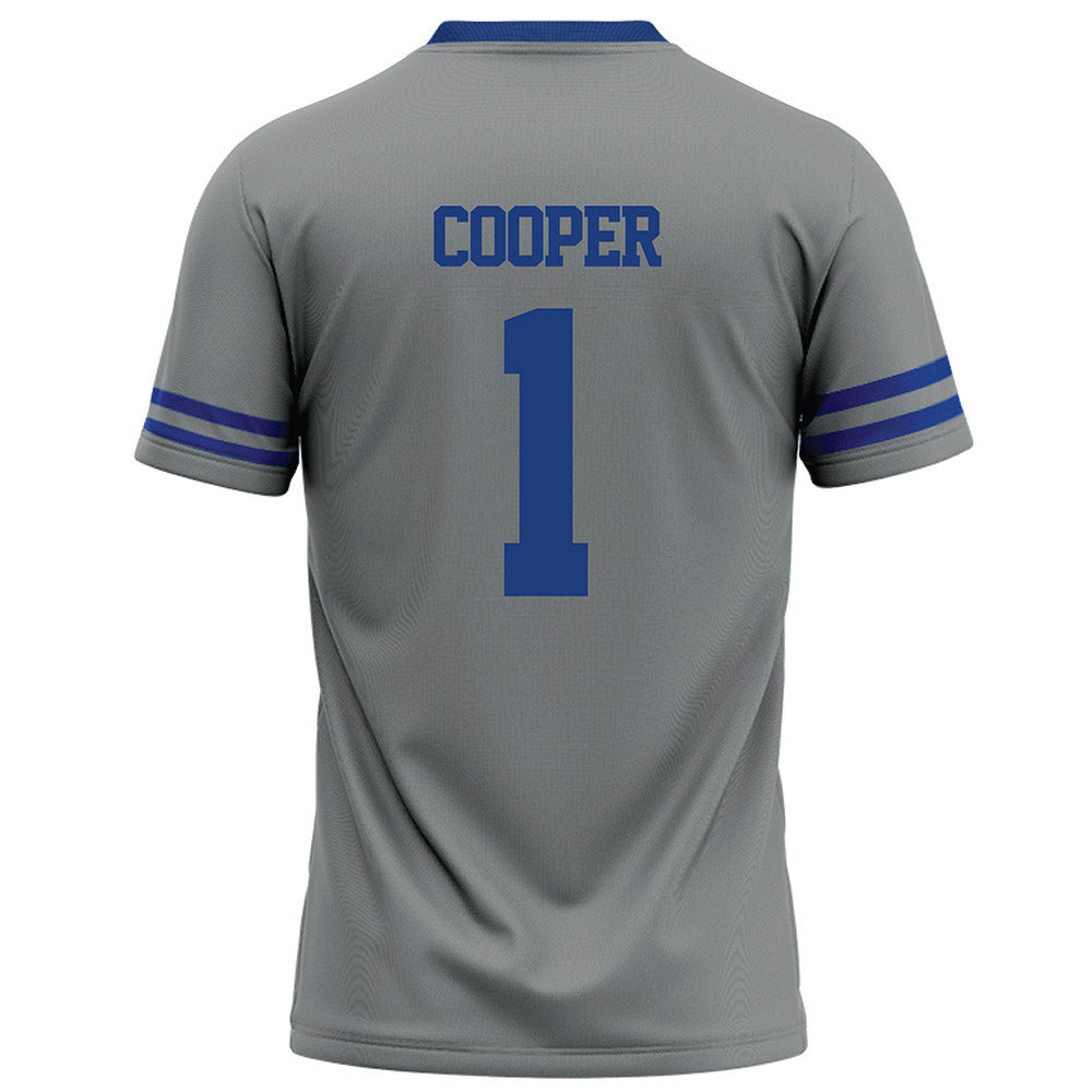 Memphis - NCAA Football : Omarion Cooper - Grey Football Jersey-1