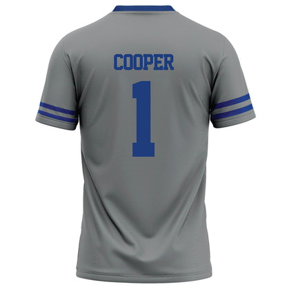 Memphis - NCAA Football : Omarion Cooper - Grey Football Jersey-1