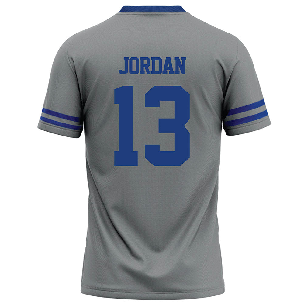 Memphis - NCAA Football : Jeremiah Jordan - Grey Football Jersey-1