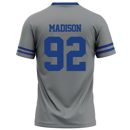 Memphis - NCAA Football : JaQuentin Madison - Grey Football Jersey-1