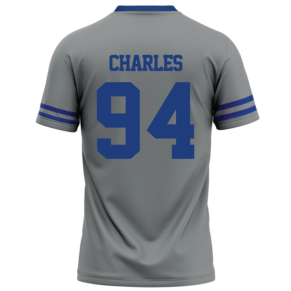 Memphis - NCAA Football : Jalen Charles - Grey Football Jersey-1