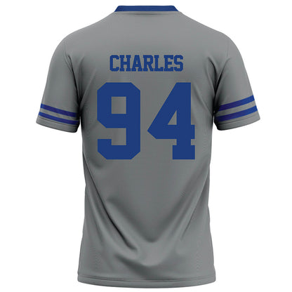 Memphis - NCAA Football : Jalen Charles - Grey Football Jersey-1