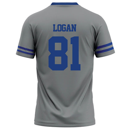 Memphis - NCAA Football : Luke Logan - Grey Football Jersey