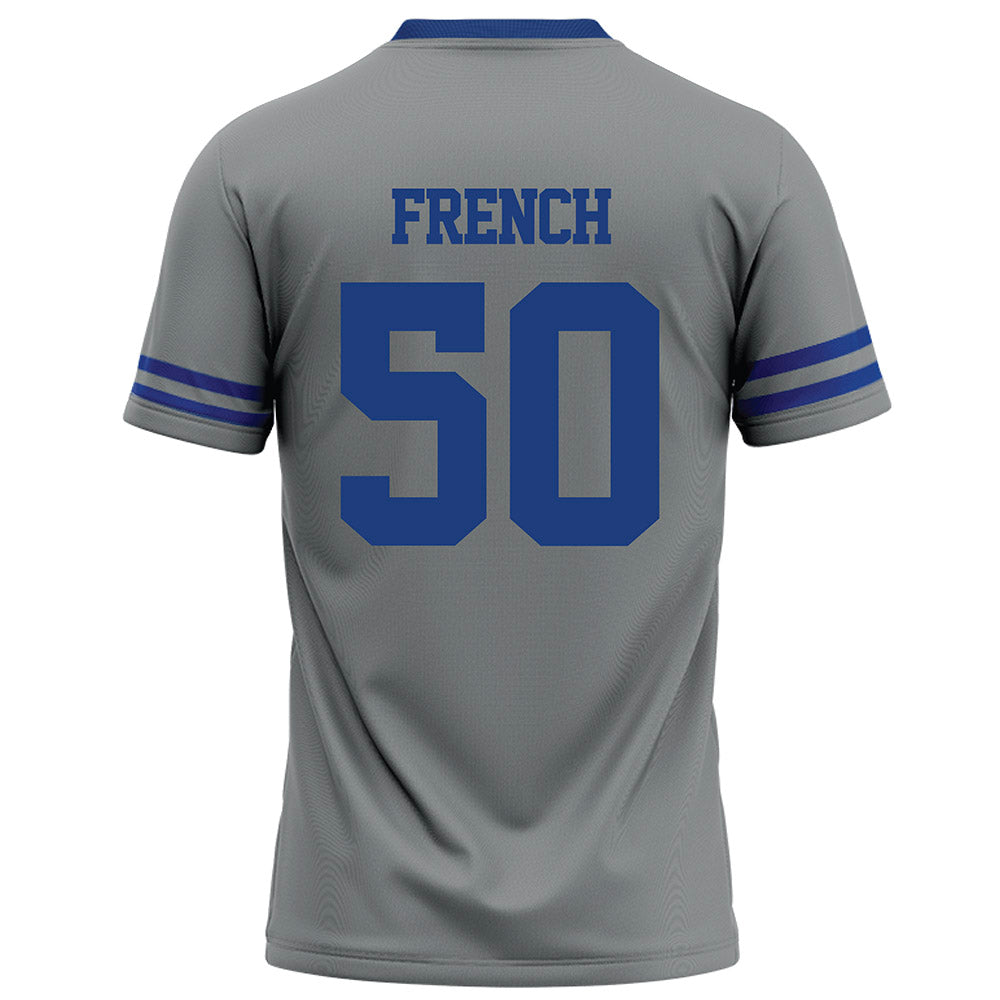 Memphis - NCAA Football : Will French - Grey Football Jersey-1