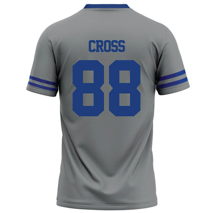 Memphis - NCAA Football : Jerry Cross - Grey Football Jersey-1