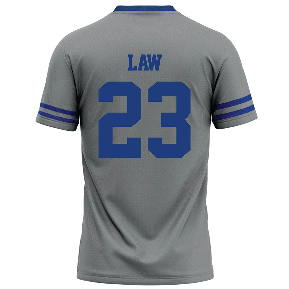 Memphis - NCAA Football : Crews Law - Grey Football Jersey-1