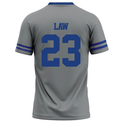 Memphis - NCAA Football : Crews Law - Grey Football Jersey-1