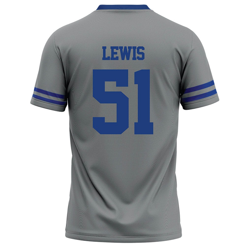 Memphis - NCAA Football : Taccofah Lewis - Grey Football Jersey-1