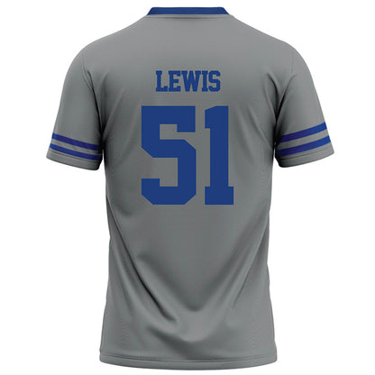 Memphis - NCAA Football : Taccofah Lewis - Grey Football Jersey-1