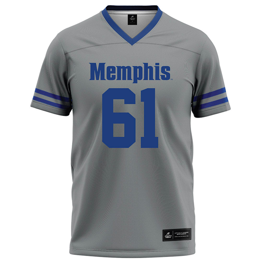 Memphis - NCAA Football : Chris Adams - Grey Football Jersey-0