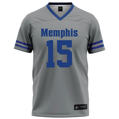 Memphis - NCAA Football : Christian Ross - Grey Football Jersey-0