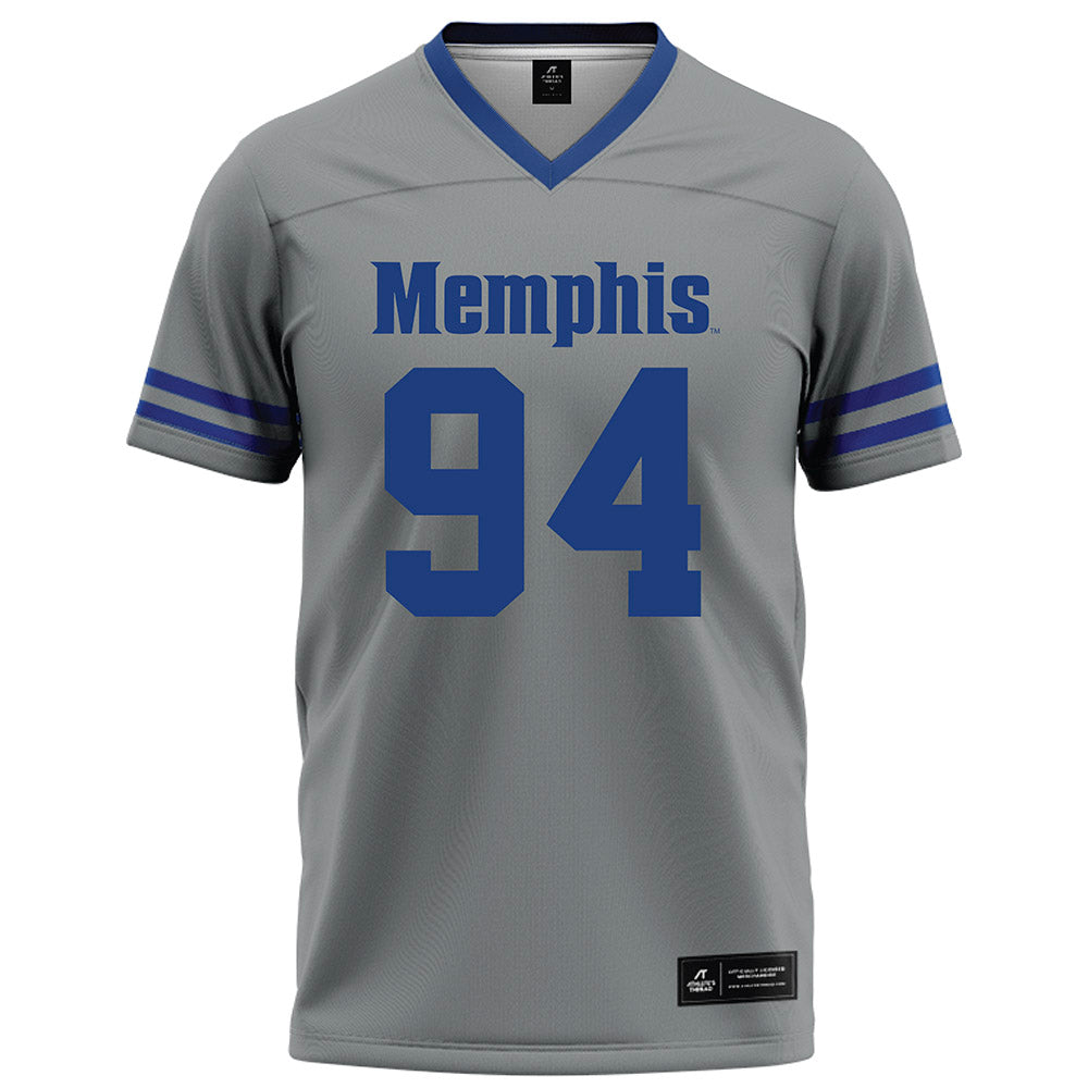 Memphis - NCAA Football : Jalen Charles - Grey Football Jersey-0