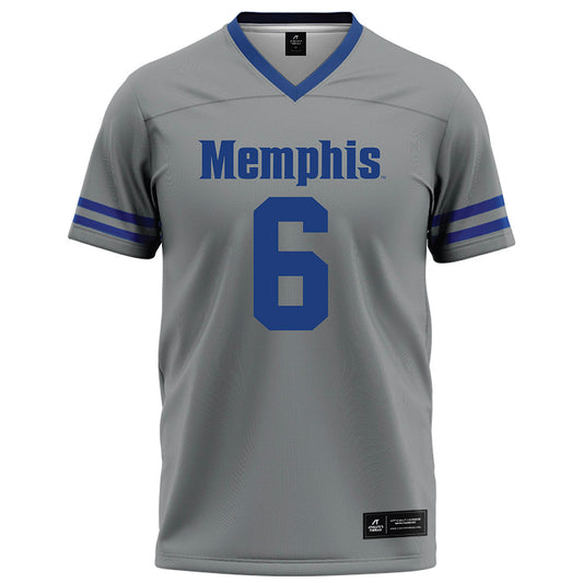 Memphis - NCAA Football : Marcello Bussey - Grey Football Jersey-0