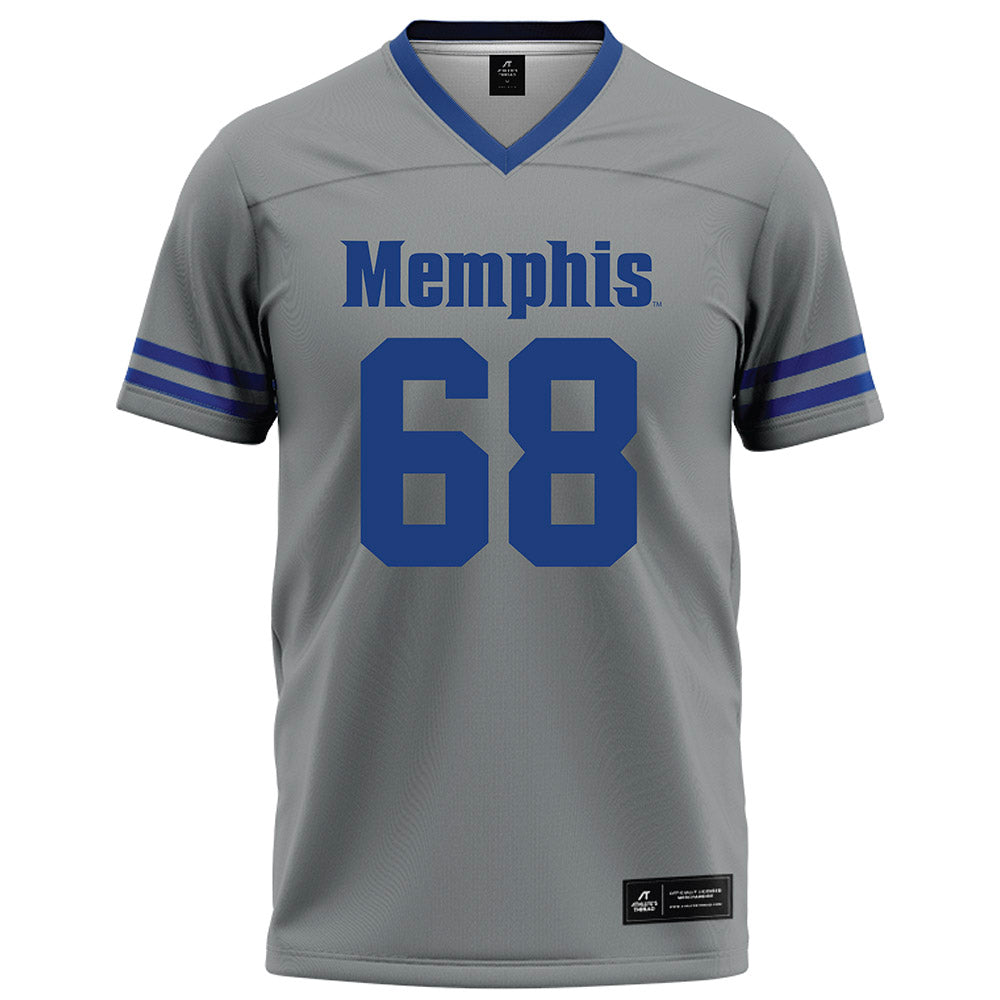 Memphis - NCAA Football : Jonathan Young - Grey Football Jersey-0