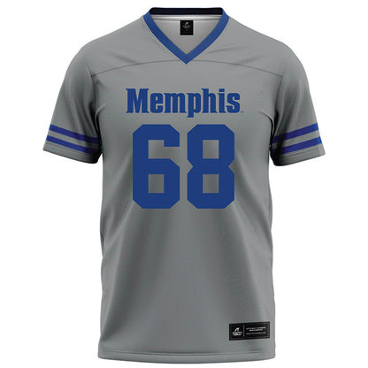 Memphis - NCAA Football : Jonathan Young - Grey Football Jersey-0