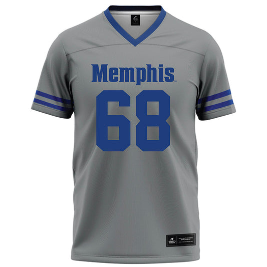 Memphis - NCAA Football : Jonathan Young - Grey Football Jersey-0