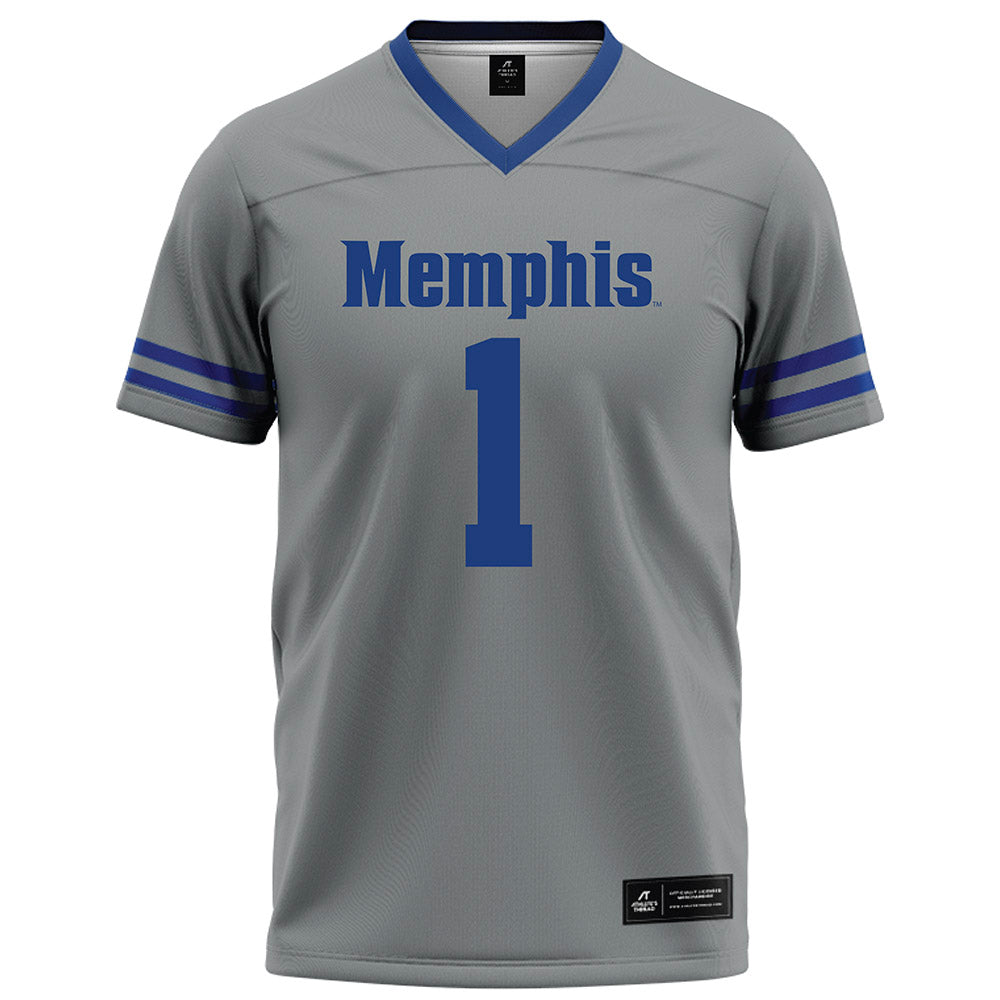Memphis - NCAA Football : Omarion Cooper - Grey Football Jersey-0