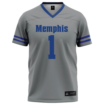 Memphis - NCAA Football : Omarion Cooper - Grey Football Jersey-0