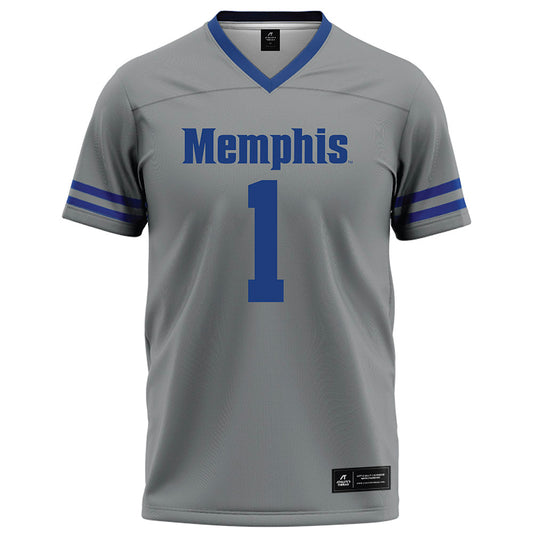 Memphis - NCAA Football : Omarion Cooper - Grey Football Jersey-0