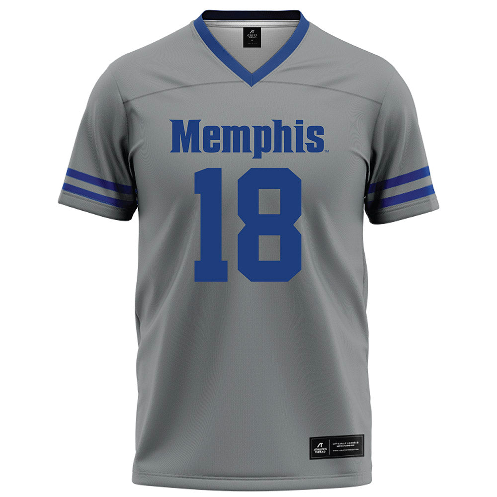 Memphis - NCAA Football : Joey Hunter - Grey Football Jersey-0