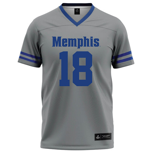 Memphis - NCAA Football : Joey Hunter - Grey Football Jersey-0