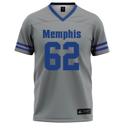Memphis - NCAA Football : Ethan Newman - Grey Football Jersey-0