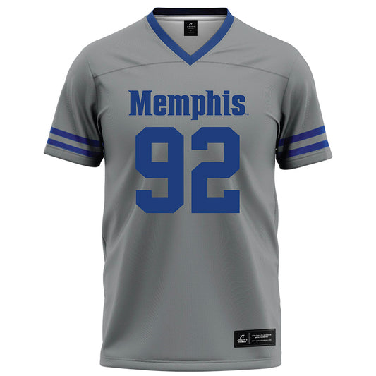 Memphis - NCAA Football : JaQuentin Madison - Grey Football Jersey-0
