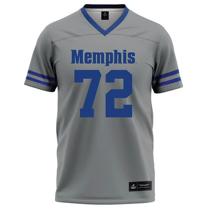 Memphis - NCAA Football : Malachi Breland - Grey Football Jersey-0