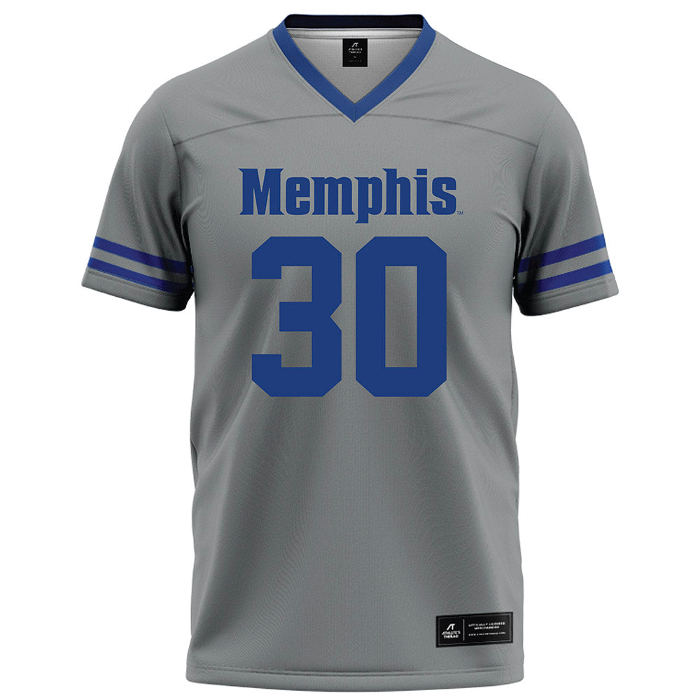 Memphis - NCAA Football : Lachlan Carrigan - Grey Football Jersey-0
