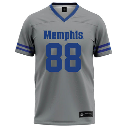 Memphis - NCAA Football : Jerry Cross - Grey Football Jersey-0