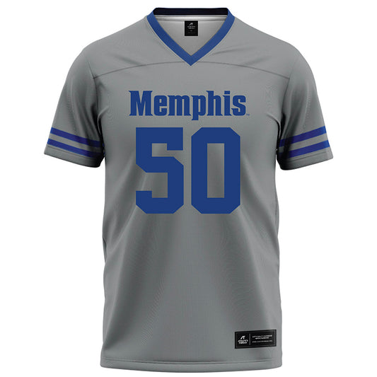 Memphis - NCAA Football : Will French - Grey Football Jersey-0