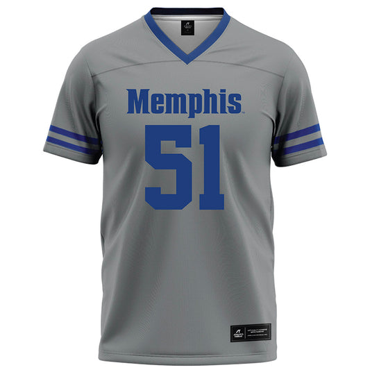 Memphis - NCAA Football : Taccofah Lewis - Grey Football Jersey-0