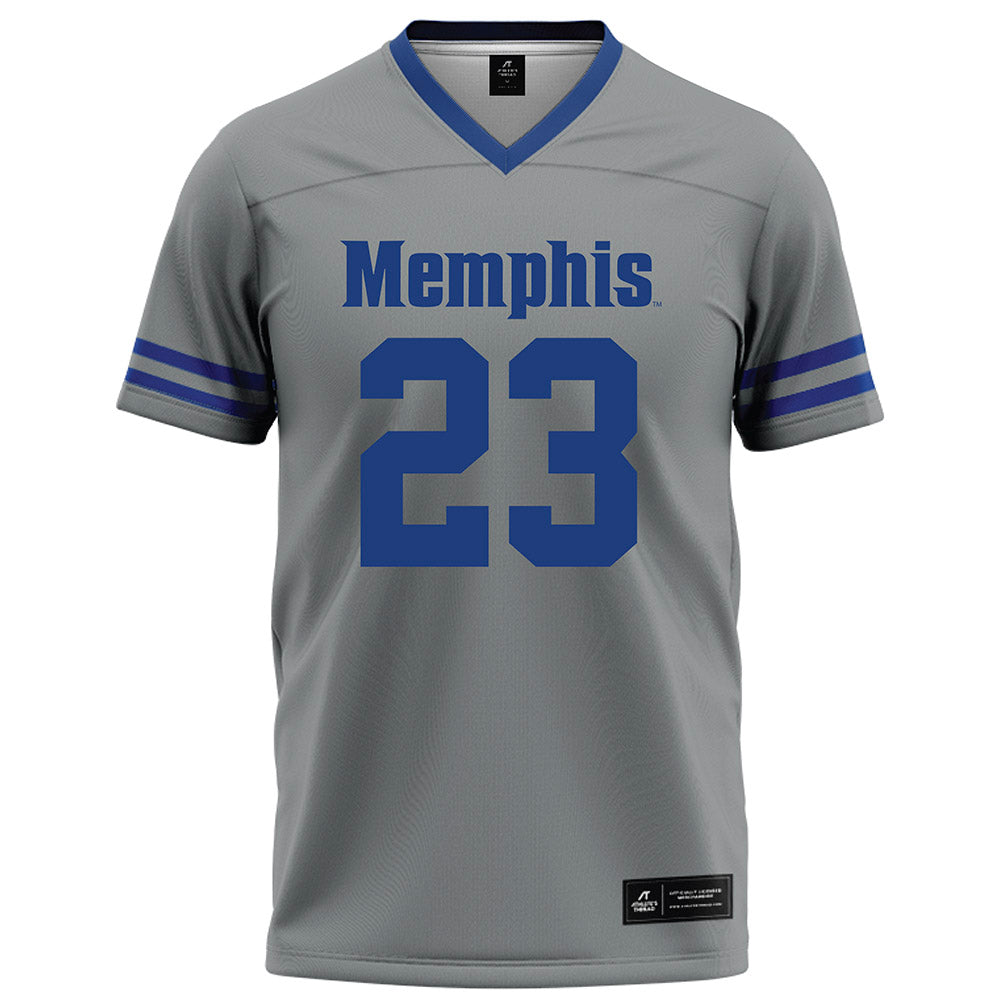 Memphis - NCAA Football : Crews Law - Grey Football Jersey-0