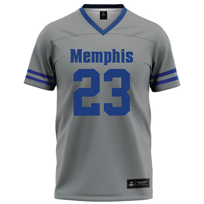 Memphis - NCAA Football : Crews Law - Grey Football Jersey-0