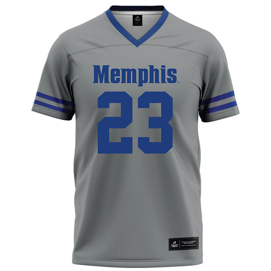 Memphis - NCAA Football : Crews Law - Grey Football Jersey-0