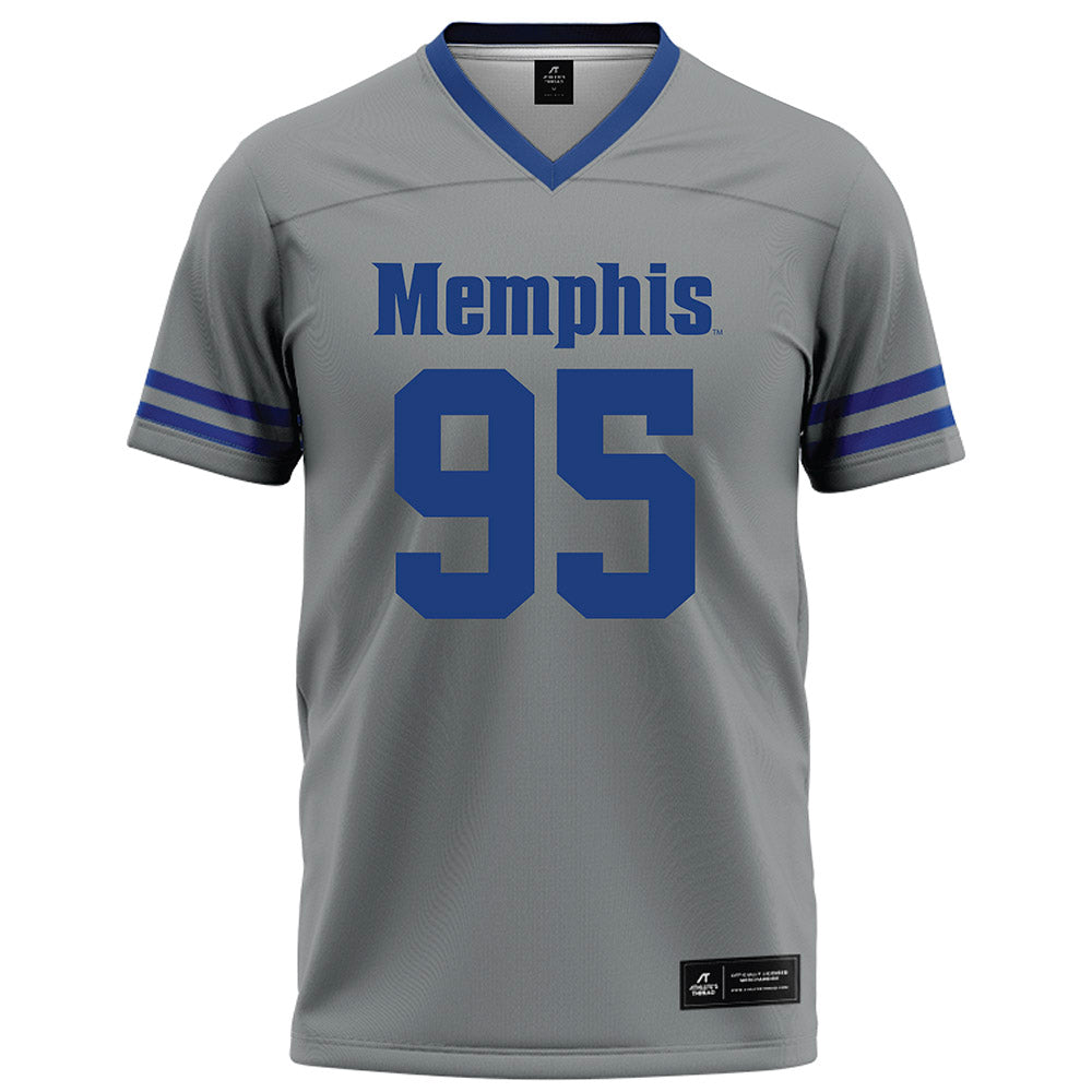 Memphis - NCAA Football : Kavion Benton - Grey Football Jersey-0