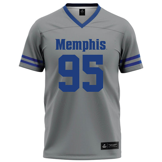 Memphis - NCAA Football : Kavion Benton - Grey Football Jersey-0