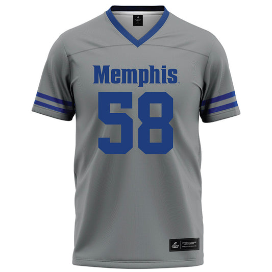 Memphis - NCAA Football : Bryce Vaughn - Grey Football Jersey-0