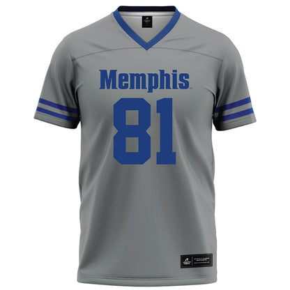 Memphis - NCAA Football : Luke Logan - Grey Football Jersey