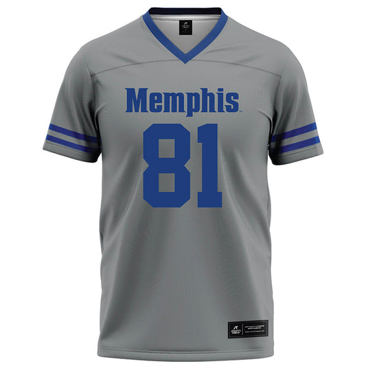 Memphis - NCAA Football : Luke Logan - Grey Football Jersey