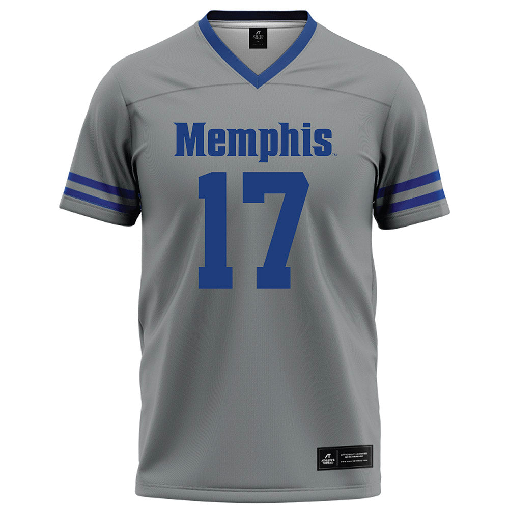 Memphis - NCAA Football : Chase Pinkston - Grey Football Jersey-0