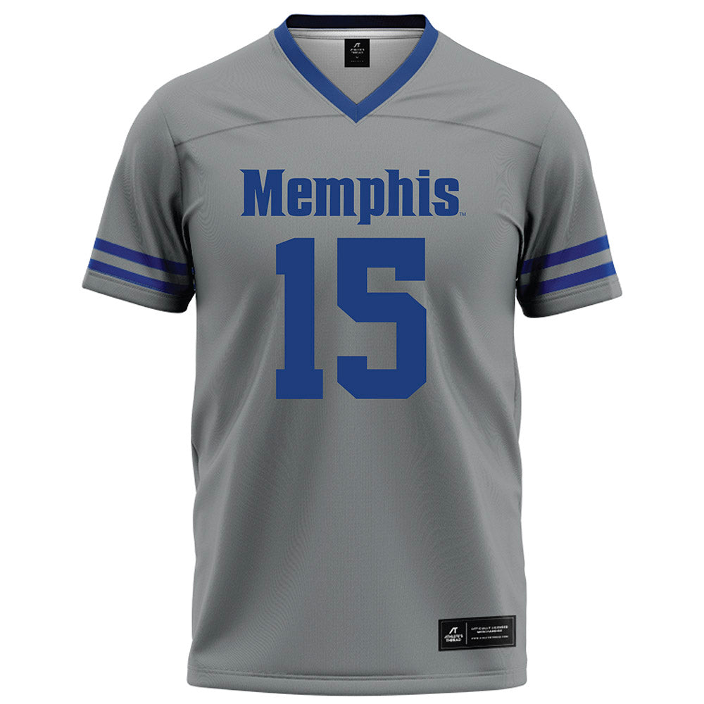 Memphis - NCAA Football : Cameron Miller - Grey Football Jersey-0