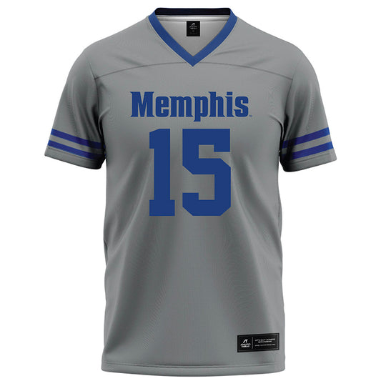Memphis - NCAA Football : Cameron Miller - Grey Football Jersey-0