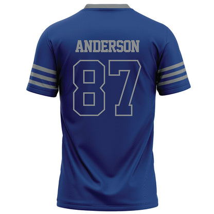 Memphis - NCAA Football : Bryce Anderson - Dark Blue Football Jersey-3