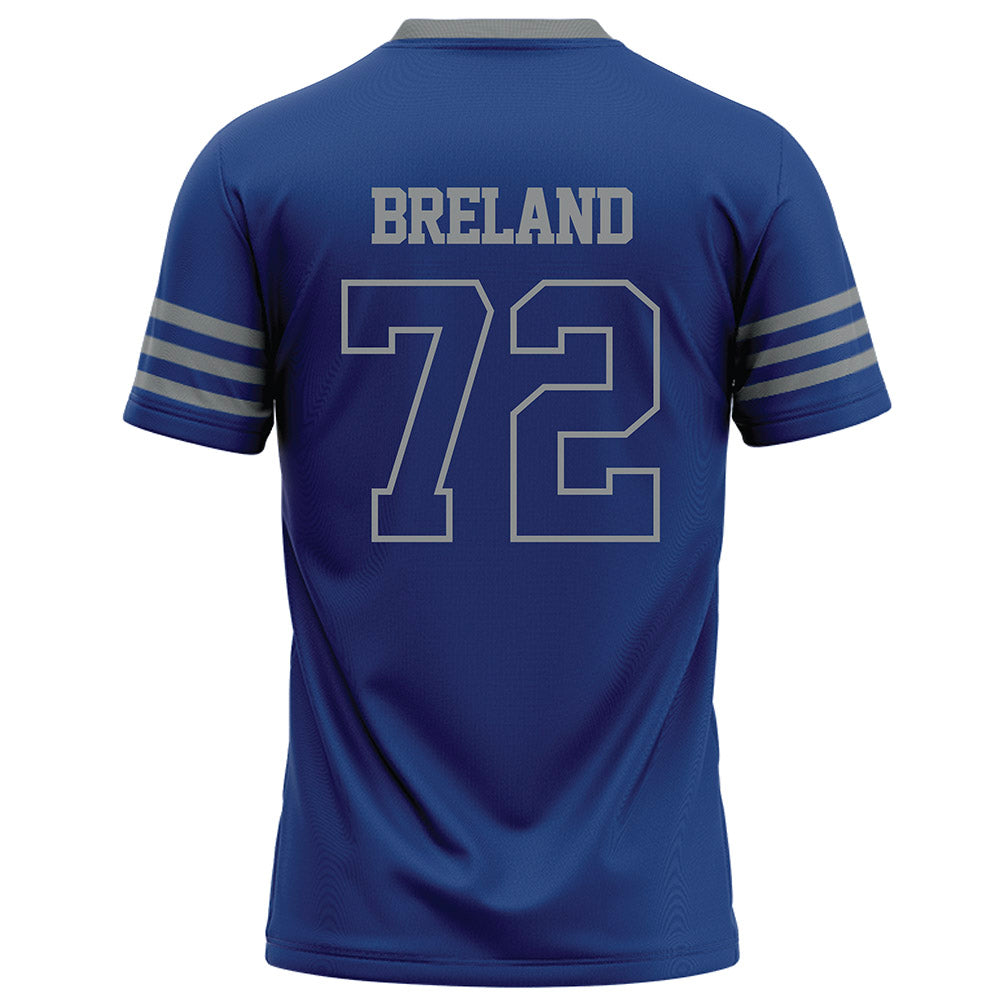 Memphis - NCAA Football : Malachi Breland - Dark Blue Football Jersey-1