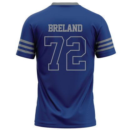 Memphis - NCAA Football : Malachi Breland - Dark Blue Football Jersey-1