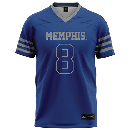 Memphis - NCAA Football : Bryce Dorsey - Dark Blue Football Jersey-0