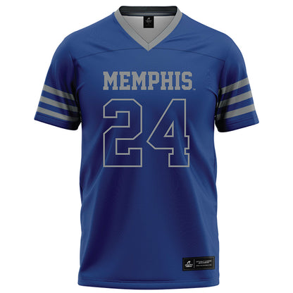 Memphis - NCAA Football : Jordan Bell - Dark Blue Football Jersey-0